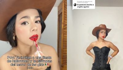 ¡Con todo y Christian Nodal! Joven se disfraza de Ángela Aguilar y se vuelve viral