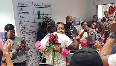 'I got my life back': Breast cancer survivor celebrates end of chemo, surprise proposal