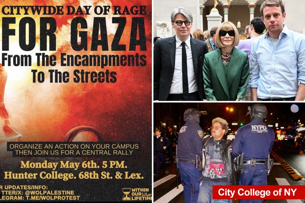 Cops brace for anti-Israel unrest at Met Gala as ‘Day of Rage’ planned at nearby Hunter College