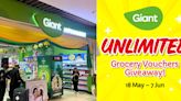 Mega savings with Giant’s UNLIMITED grocery vouchers giveaway till 7 Jun 2023