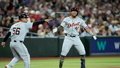 Rookie Wenceel Pérez hits three-run triple in six-run 7th as Tigers beat Diamondbacks 8-3