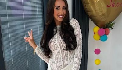 Love Island's Jess White is all smiles in see-through dress