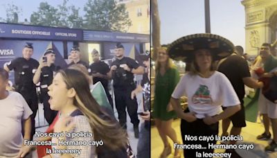 ¡Les cayó la ley! Mexicanos bailan famosa canción en Paris frente a la policía