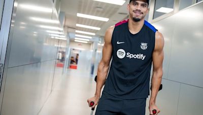 Ronald Araujo empieza la recuperación en la Ciutat Esportiva del Barça