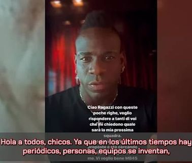 Mario Balotelli: "No dejan de inventarse mierdas. Lo único que hago es trabajar" - MarcaTV