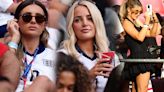 England Wags cheer on Three Lions v Slovenia as Gallagher girlfriend steals show