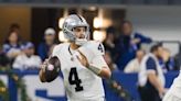 Aidan O'Connell stopped wearing No. 4 out of respect to Derek Carr