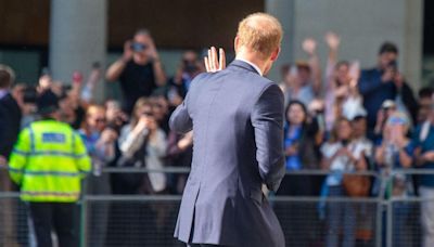 Prince Harry Makes Cheeky Wedding Joke During Surprise Walkabout in London