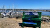 Oak Bay tunes up newly painted public piano for free outdoor concert