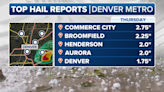 Denver metro hit by largest hail in 35 years as baseball-sized stones pummel area