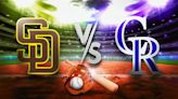 Padres vs. Rockies prediction, odds, pick, how to watch