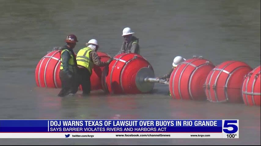 DOJ warns Texas of lawsuit over buoys in Rio Grande