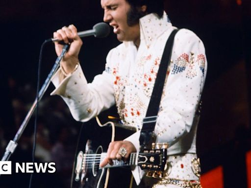 Blue suede shoes owned by Elvis Presley sell for £95k at auction