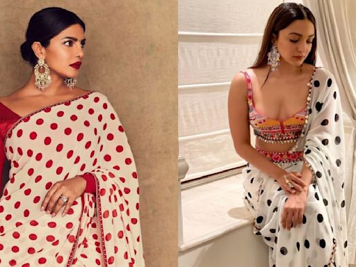 Priyanka Chopra vs Kiara Advani Fashion Face-Off: Who nailed the polka dot saree better?