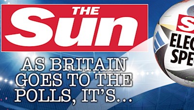 The Sun backs Labour saying it's 'time for change'