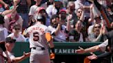 A visit from 'Papa Yaz' and a home run makes for a memorable day for Giants OF Mike Yastrzemski