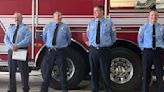 Fire department ceremony sees four firefighters promoted