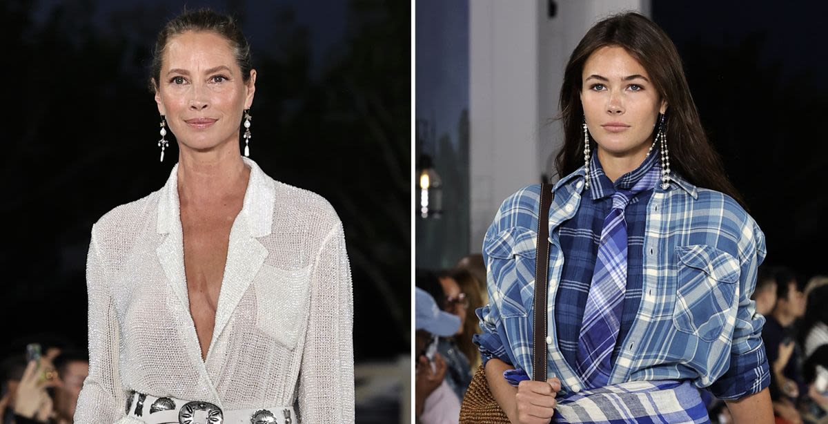 Modeling Duo Christy Turlington and Grace Burns Had the Cutest Mother-Daughter Runway Moment at Ralph Lauren