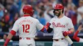 Schwarber homers twice and Sánchez pitches 6 strong innings as Phillies finish sweep of Rockies