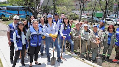 Lía Limón encabeza jornada de reforestación en Álvaro Obregón, CDMX