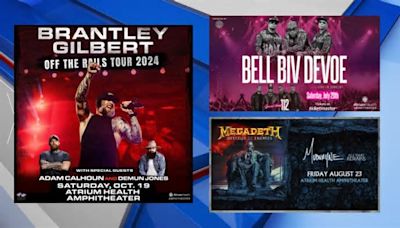 Brantley Gilbert, Bell Biv DeVoe, Megadeath concerts announced for Macon’s Atrium Health Amphitheater