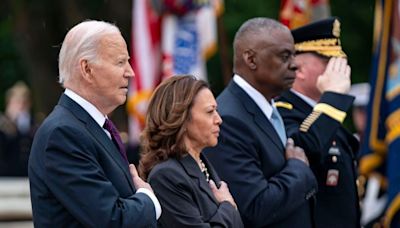 Biden says US troops fight to protect democracy