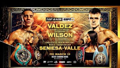 ¿Cuándo pelea Oscar Valdez vs Liam Wilson? Fecha y horario de la batalla de box