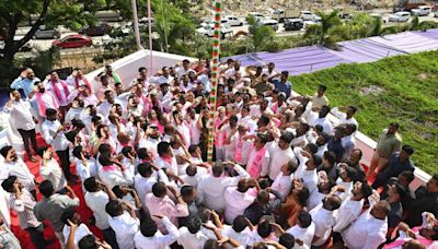BRS celebrates Telangana State Formation Day in Hyderabad