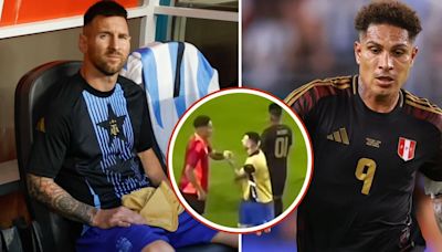 El gesto de Lionel Messi con Paolo Guerro y Christian Cueva que no se vio en la TV tras el Perú vs Argentina por Copa América 2024