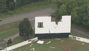 Belmont Drive-In closes once again, this time due to storm damage