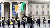 Crowds gather for immigration protest in Dublin