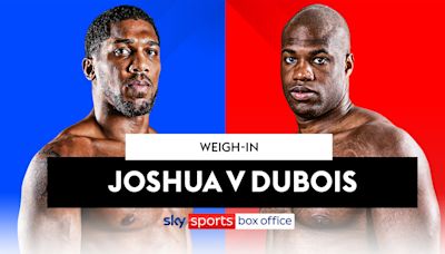 Anthony Joshua vs Daniel Dubois: Weigh-in and final face-off ahead of Wembley Stadium showdown