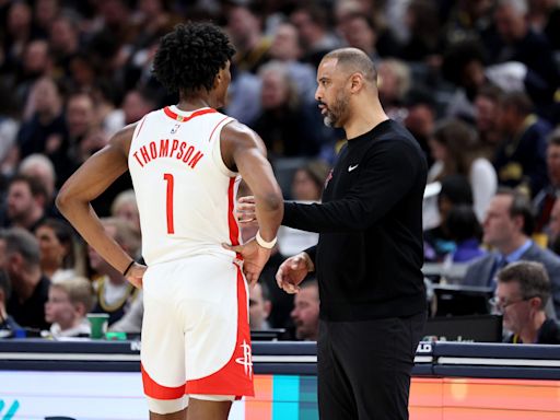 Rockets coach Ime Udoka applauds Amen Thompson’s off-ball growth