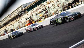 Cole Custer, Aric Almirola all smiles after dazzling finish, brush with Indy Xfinity win