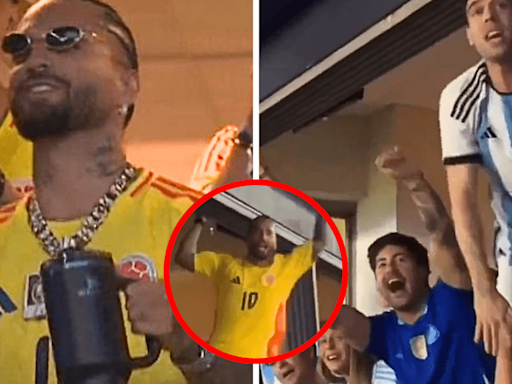 Maluma discute con hinchas argentinos durante la derrota de Colombia en la final de la Copa América