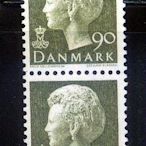 丹麥1970『丹麥女王瑪格麗特二世』雕刻版新票