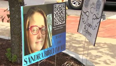 Group gathers in Stoughton, calling for justice for Sandra Birchmore