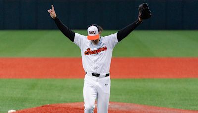 Aiden May’s career night leads Oregon State baseball past rival Ducks ... and their gamesmanship