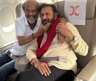 Rajinikanth, Mohan Babu share adorable moment on Hyderabad-bound flight, see photo