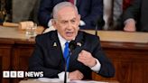 Netanyahu defends war as protesters rally outside US Congress