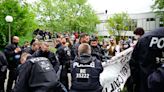 Recap: Police break up demonstration at UChicago; protest outside Columbia trustees' homes