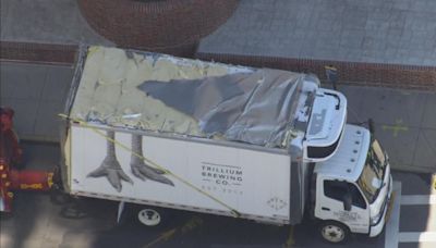 3 trucks, including one from Trillium Brewing, get "storrowed" in one day on Storrow Drive