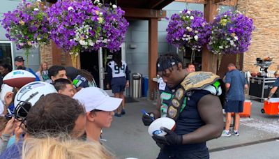 Seahawks camp day 6: Mike Macdonald’s new ways of competing; rookie O-linemen impress
