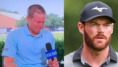 Peter Malnati breaks down in tears on TV while speaking about Grayson Murray