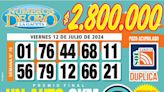 Los Números de Oro de LA GACETA del viernes 12 de julio de 2024