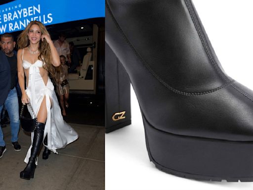 Shakira Wears Giuseppe Zanotti Black Shoes to Met Gala 2024 After Parties