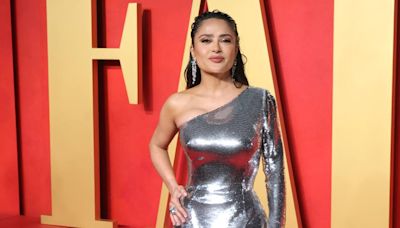 Salma Hayek Posts Sultry Vacation Bikini Snaps With Help From Her Family