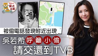 吳若希被偷電話網上輯兇 發現與賊人僅一橋之隔：攞返嚟TVB畀番我