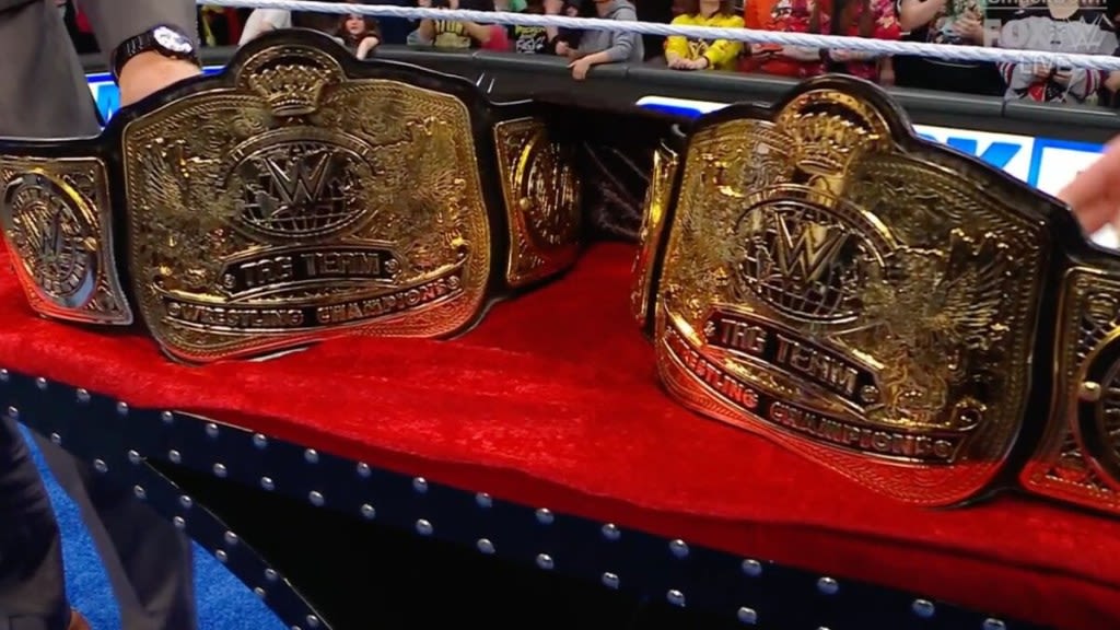 Triple H Unveils New WWE Tag Team Titles On 4/19 WWE SmackDown