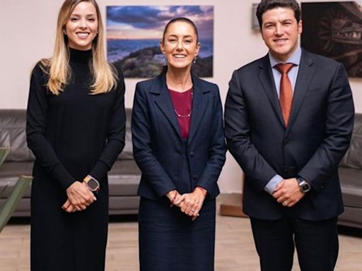 Claudia Sheinbaum se reúne con Samuel García y Mariana Rodríguez en su casa de transición